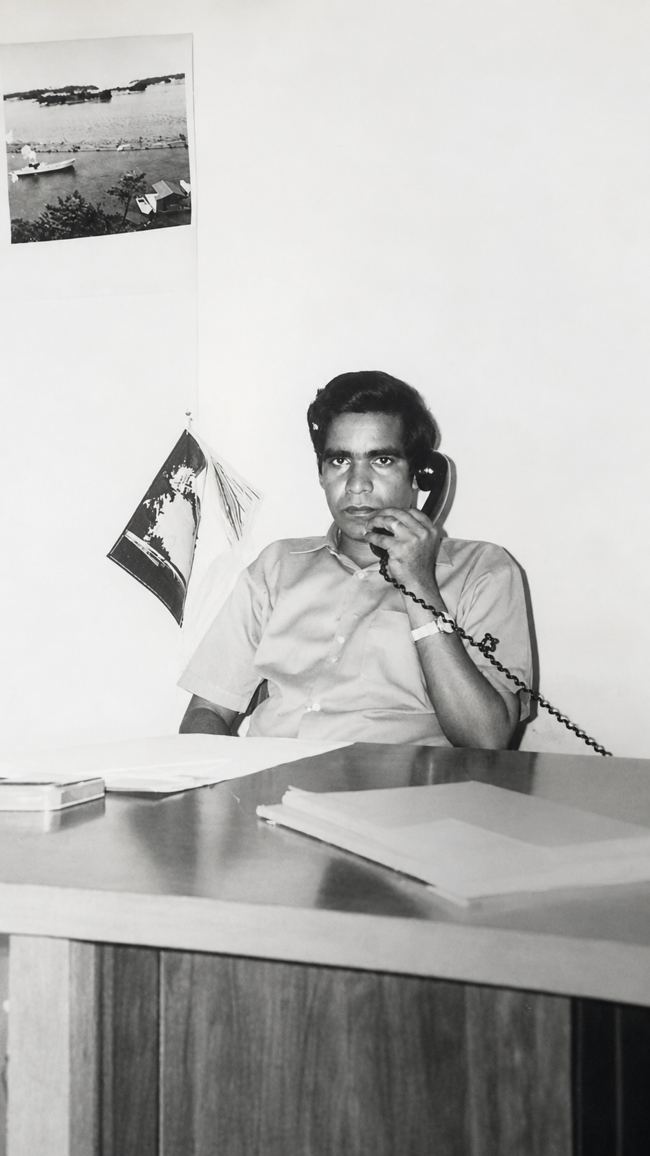 Portrait of Mahadave Ramrecha, founder of Quincaillerie Ramrecha